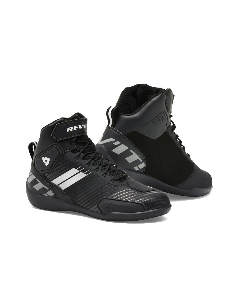 Rev'it | Paddock-style sport motorcycle shoes - G-Force Black-White