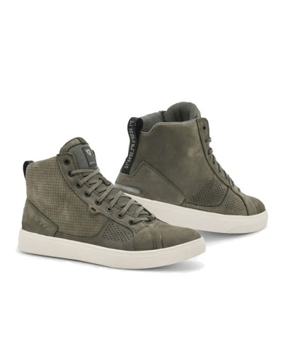 Rev'it | Sporty, urban and fashionable motorcycle shoes for men - Olive Green-White Arrow