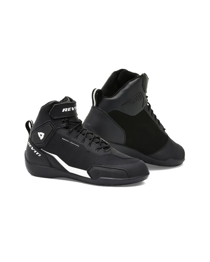 Rev'it | Paddock-style waterproof motorcycle sports shoes - G-Force H2O Black-White