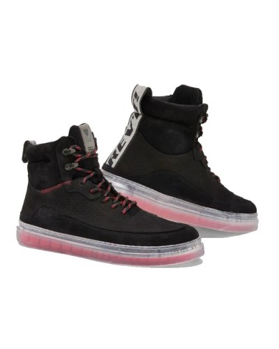 Rev'it | Partially ventilated high-top urban sneakers - Filter Black-Neon Red
