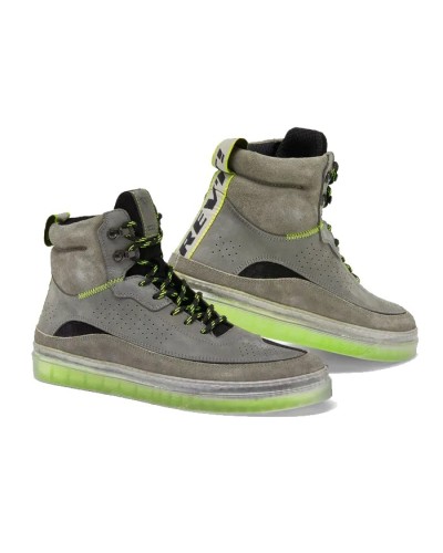 Rev'it | Partially ventilated high-top urban sneakers - Filter Gray-Neon Yellow