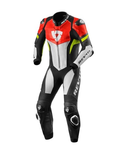 Rev'it | One piece suit with top specifications - Hyperspeed Neon Red-Neon Yellow