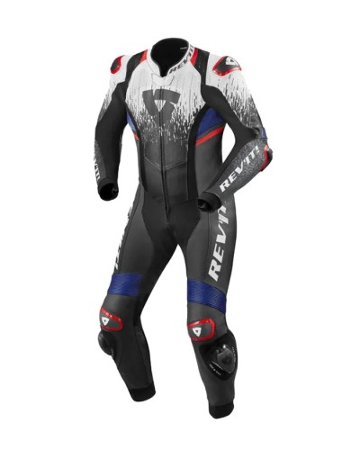 Rev'it | One piece leather suit with top specifications - Quantum 2 White-Blue