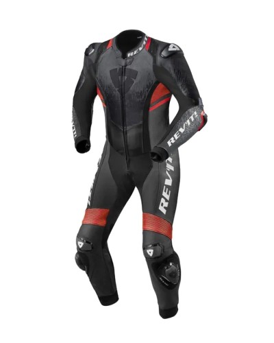Rev'it | Leather suit with top specifications - Quantum 2 Anthracite-Neon Red