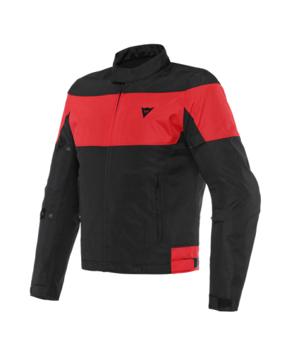 Motorcycle jacket Dainese Elettrica Air tex black lava red
