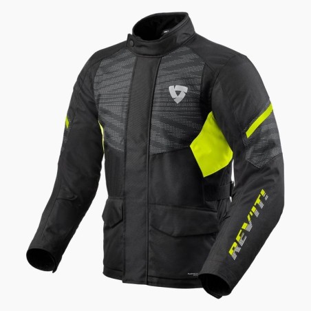 Rev'it | Giacca Duke H2O | Nero-Giallo Neon