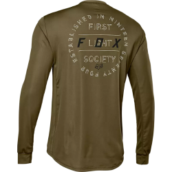 Fox | Ranger Font Long Sleeve Jersey | Olive green