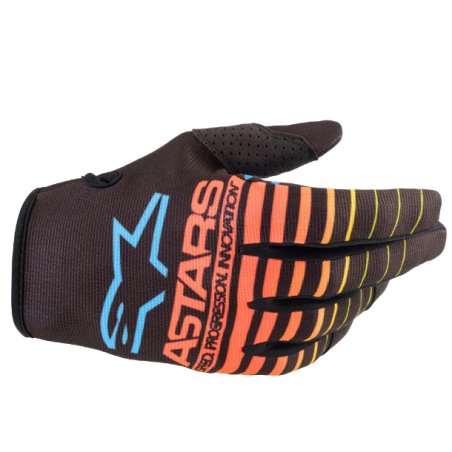 Alpinestars | 2022 Youth Radar Gloves | Black/Yellow fluo/Coral