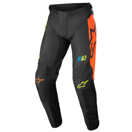 Alpinestars | 2022 Racer Compass Pants | Black/Yellow fluo/Coral