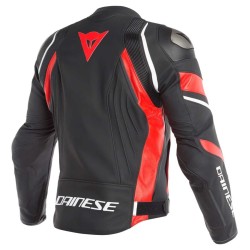 Dainese | Avro 4 Leather jacket | Black Lava Red