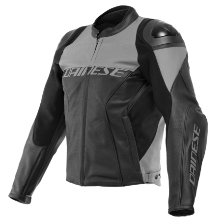 Dainese | Giacca in pelle perf. Racing 4 | Nero Grigio