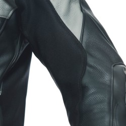 Dainese | Giacca in pelle perf. Racing 4 | Nero Grigio