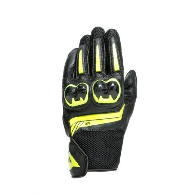 Dainese | Gloves MIG 3 UNISEX LEATHER | BLACK/FLUO-YELLOW