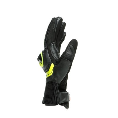 Dainese | Gloves MIG 3 UNISEX LEATHER | BLACK/FLUO-YELLOW