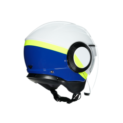 AGV | Casco ORBYT E2205 MULTI - BLOCK | Bianco Blue Giallo-Fluo