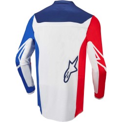 Alpinestars | Racer Compass Jersey | Bianco/Rosso fluo/Blue