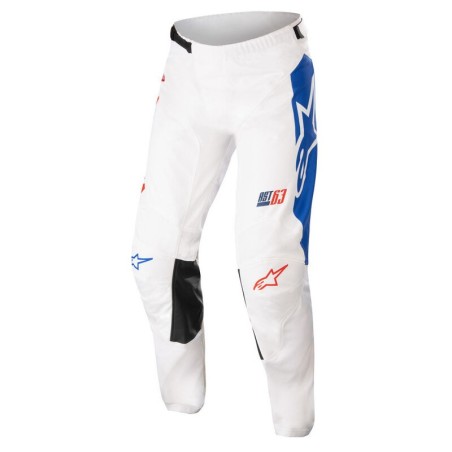 Alpinestars | Racer Compass Pants | Bianco/Rosso fluo/Blue