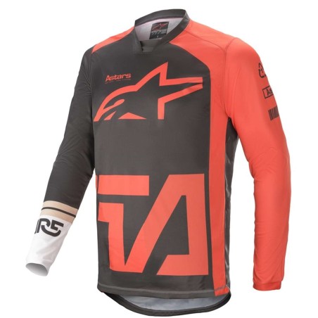 Alpinestars | Race Compass Jersey | Anthracite/Red fluo/White