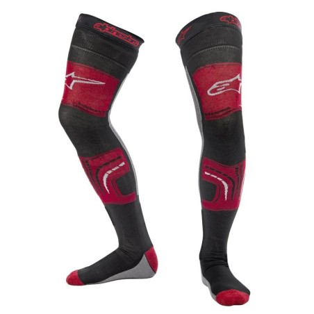 Alpinestars |Calze Knee Brace Socks | Nero/Rosso/Grigio