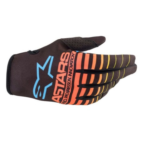 Alpinestars | Gloves Radar motocross | Black/Yellow fluo/Coral