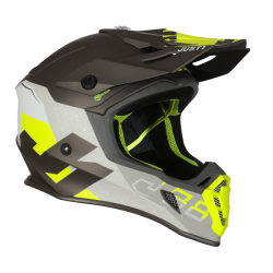 Moto | Just1 | J38 Korner | Grigio giallo fluo | Caschi Off Road