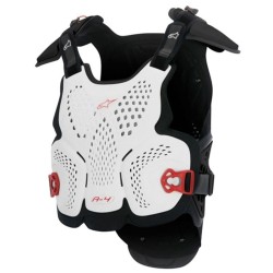 Alpinestars A-4 | Chest protector white black red | vbikestore.it