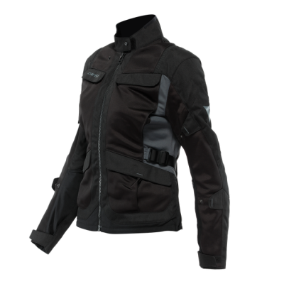 Dainese| Desert Lady Tex Jacket|Black Black Ebony| Motorcycle Jacket