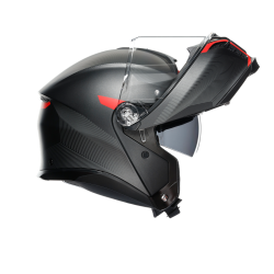 AGV | Casco Modulare Tourmodular Frequency | Nero grigio rosso opaco