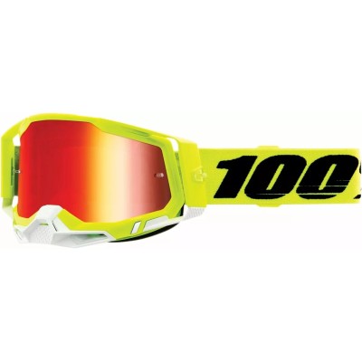 Goggles 100% | racecraft 2 off road hi-vis yellow | vbikestore.it