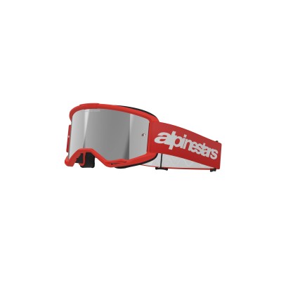 Alpinestars | Vision 3 Wordmark Goggles | Red mirror silver