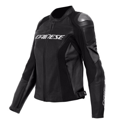 Dainese | Giacca in pelle donna traforata Racing 4 | Nero