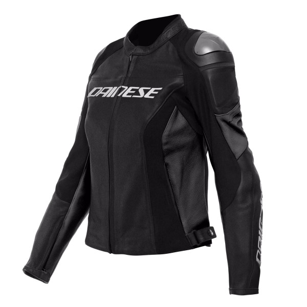 Dainese |  Racing 4 perforated leather lady jacket | Black