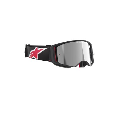 Alpinestars | Maschera Supertech Corp Absolute Vision | Nero rosso specchio silver