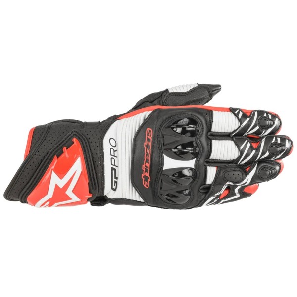 Alpinestars | Leather gloves GP PRO R3 | White black red