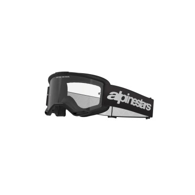 Alpinestars | Vision 3 Wordmark Goggles | Nero lente trasparente