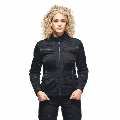 Dainese| Desert Lady Tex Jacket|Black Black Ebony| Motorcycle Jacket