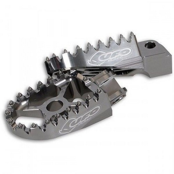 Ufo Plast | Aluminum Motorcycle Footpegs Cnc Ktm | Gray