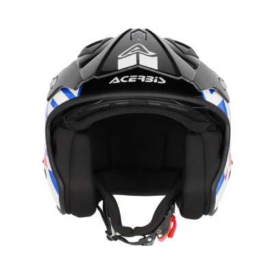 Acerbis | Dual Road Caschi Jet Aria | Bianco Nero Oro