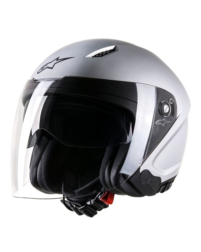 Solid helmet matt silver - Alpinestars Novus