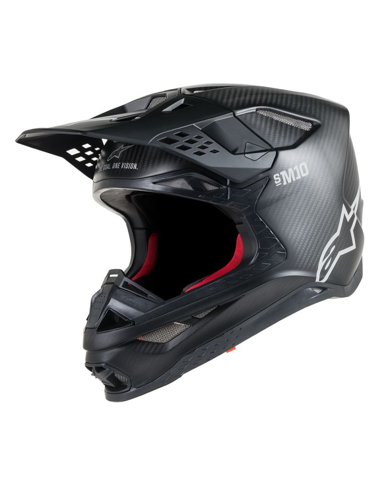 Supertech S-M10 solid helmet Ece carbonio opaco Alpinestars