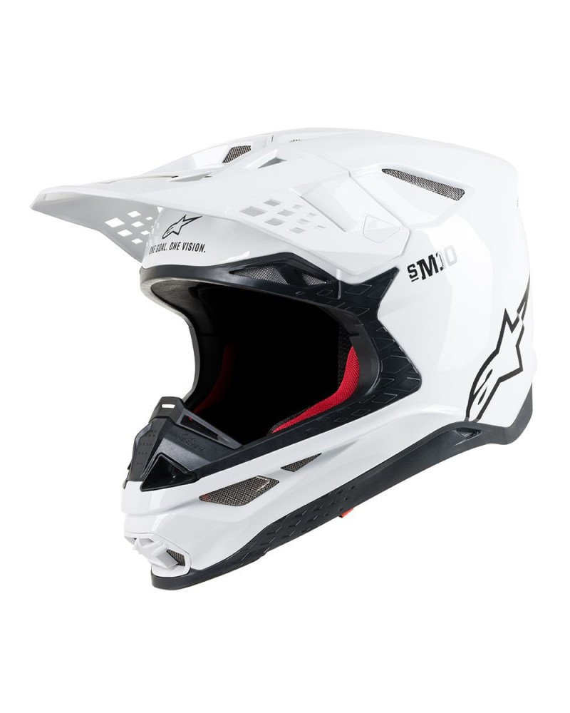 Casco solid helmet Ece bianco perla - Alpinestars Supertech S-M10