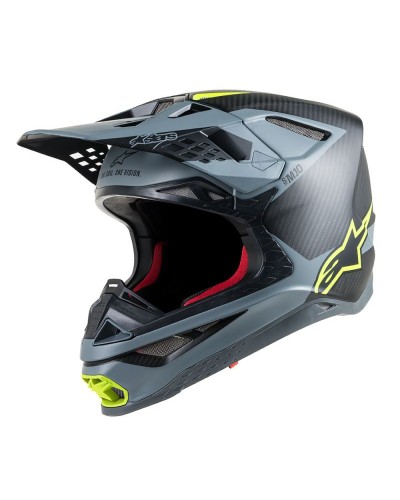 Supertech S-M10 Meta helmet Ece nero grigio giallo fluo Alpinestars