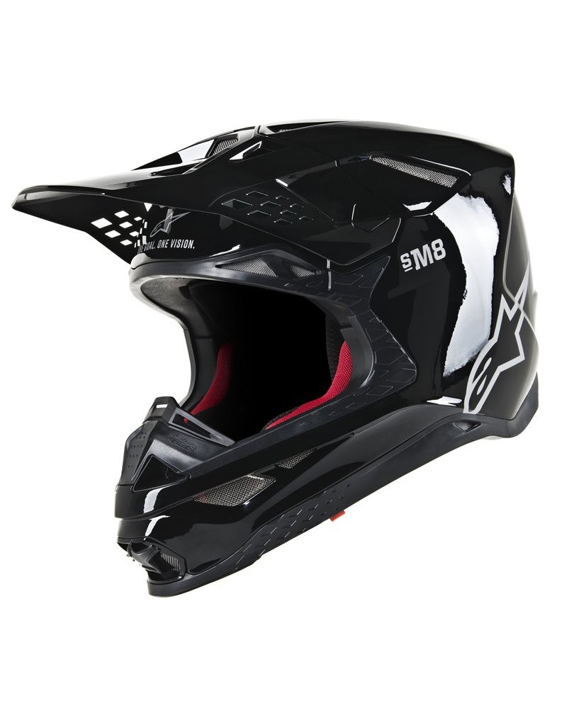 Supertech S-M8 solid helmet ece nero lucido Alpinestars
