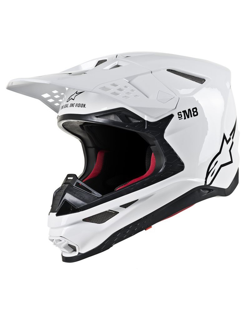 Casco solid helmet ece bianco - Alpinestars Supertech S-M8
