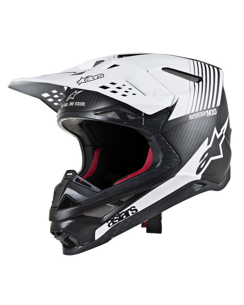Casco dyno helmet ece carbonio bianco opaco - Alpinestars Supertech S-M10