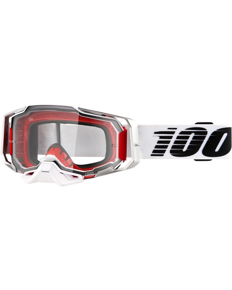 Goggles 100% | armega off road cross red white