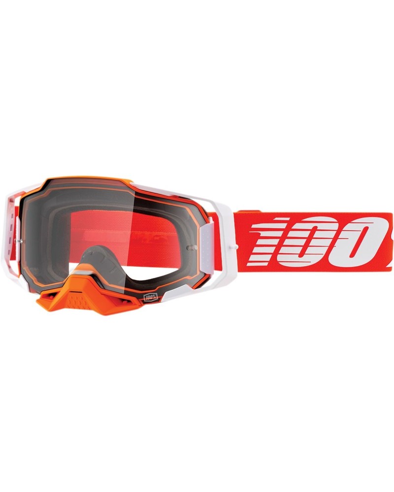 Goggles 100% | armega off road cross orange white