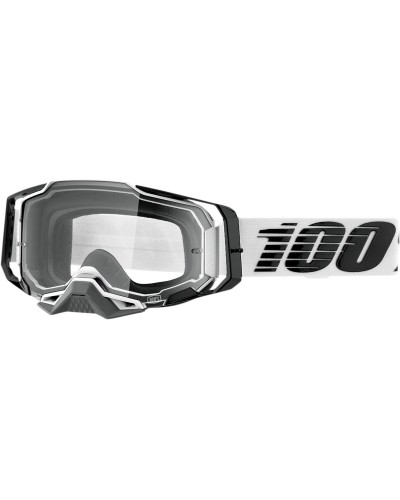 Goggles 100% | armega off road cross black gray white