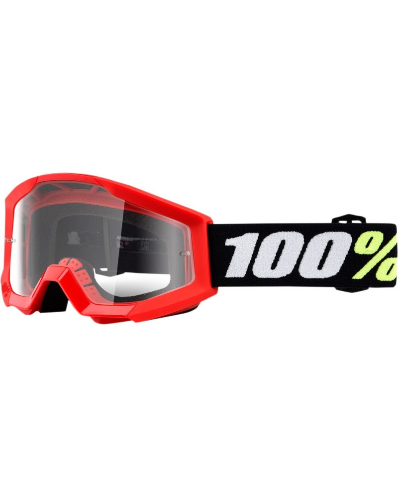 Goggles 100% | strata mini off road cross red