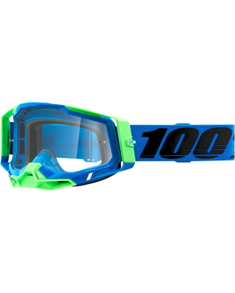 Goggles 100% | racecraft 2 off road cross blue green